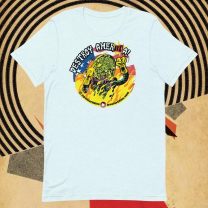 'Destroy AmerAKKa! Comfy Tee Shirt - Image 3