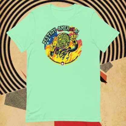 'Destroy AmerAKKa! Comfy Tee Shirt - Image 2