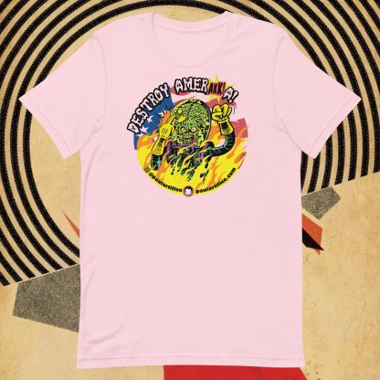 'Destroy AmerAKKa! Comfy Tee Shirt - Image 4