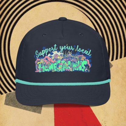 'Support Your Local HOMEGROWNS' Golf rope cap - Image 4