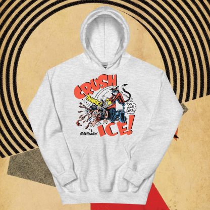 'Crush ICE' Aktion Kat! Unisex Hoodie - Image 6
