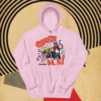 'Crush ICE' Aktion Kat! Unisex Hoodie - Image 4