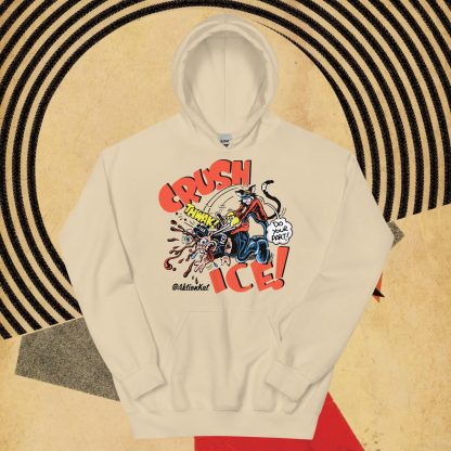 'Crush ICE' Aktion Kat! Unisex Hoodie - Image 3