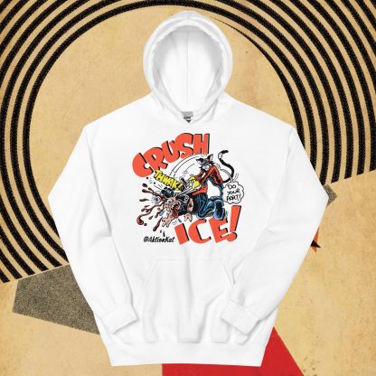 'Crush ICE' Aktion Kat! Unisex Hoodie - Image 2